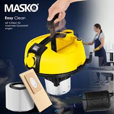 MASKO® Industridammsugare Våt/Torr Rostfri